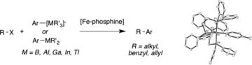 iron phosphine catalyzed cross coupling of tetraorganoborates and related group 13 nucleophiles with alkyl halides